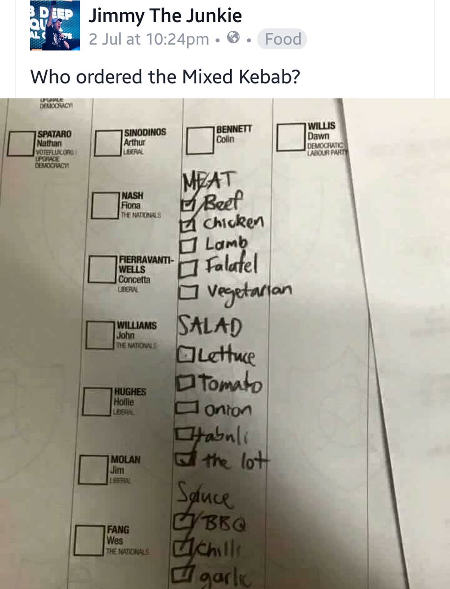 Symmy2525's tweet image. Bahahaha #Jimmy on Australian Voting 😂😂😂-- #Comedian #AussieHumor