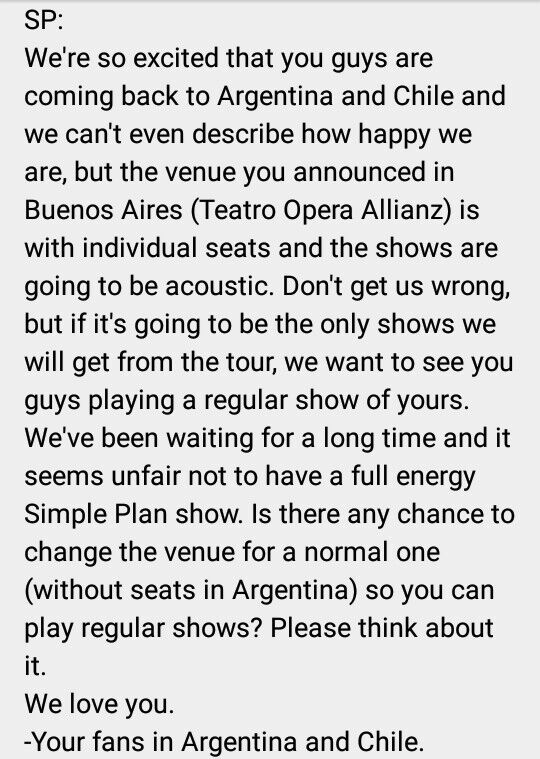 pichichiee's tweet photo. #ArgentinaAndChileWantSPregularShow  We need a good concert #Astronauts south america united for the best concert https://t.co/sCLwL2is2K