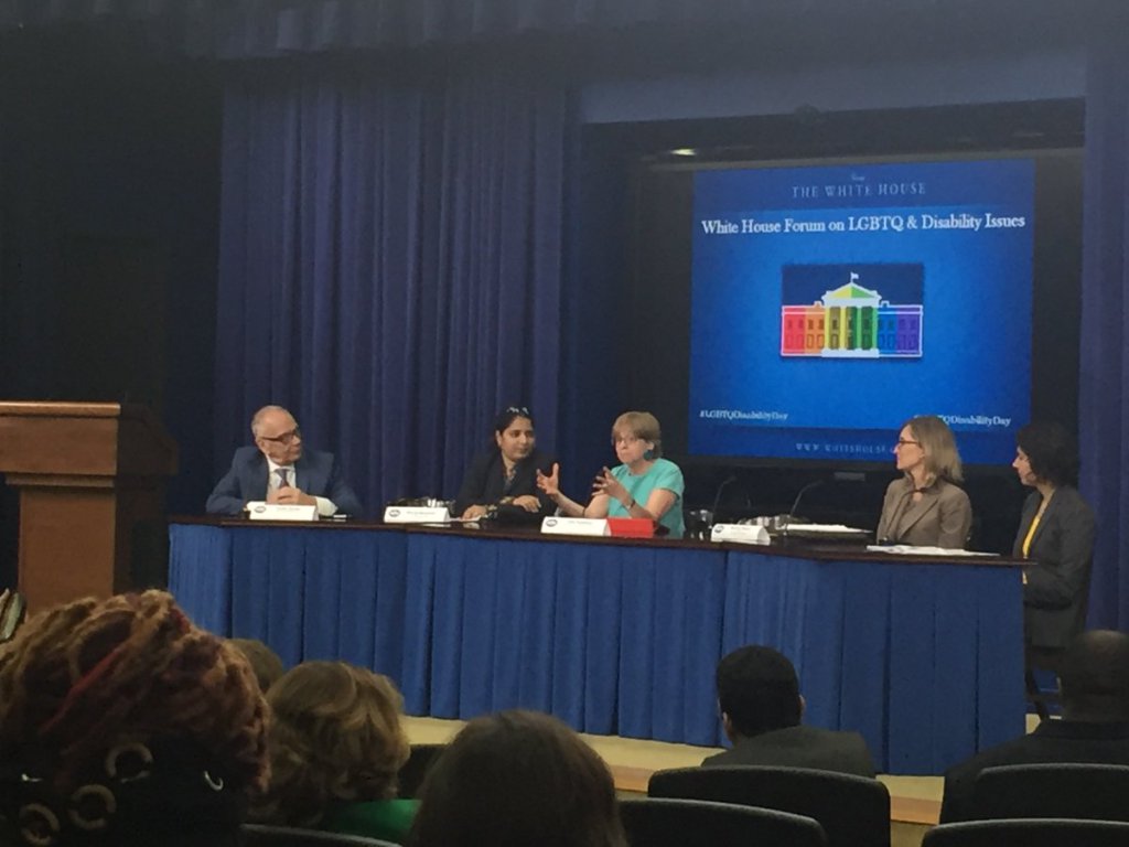 Rememberandhope's tweet photo. #LGBTQDisabilityDay at the WhiteΒ House https://t.co/yTiFMwrIei https://t.co/mvSJX9Re5T