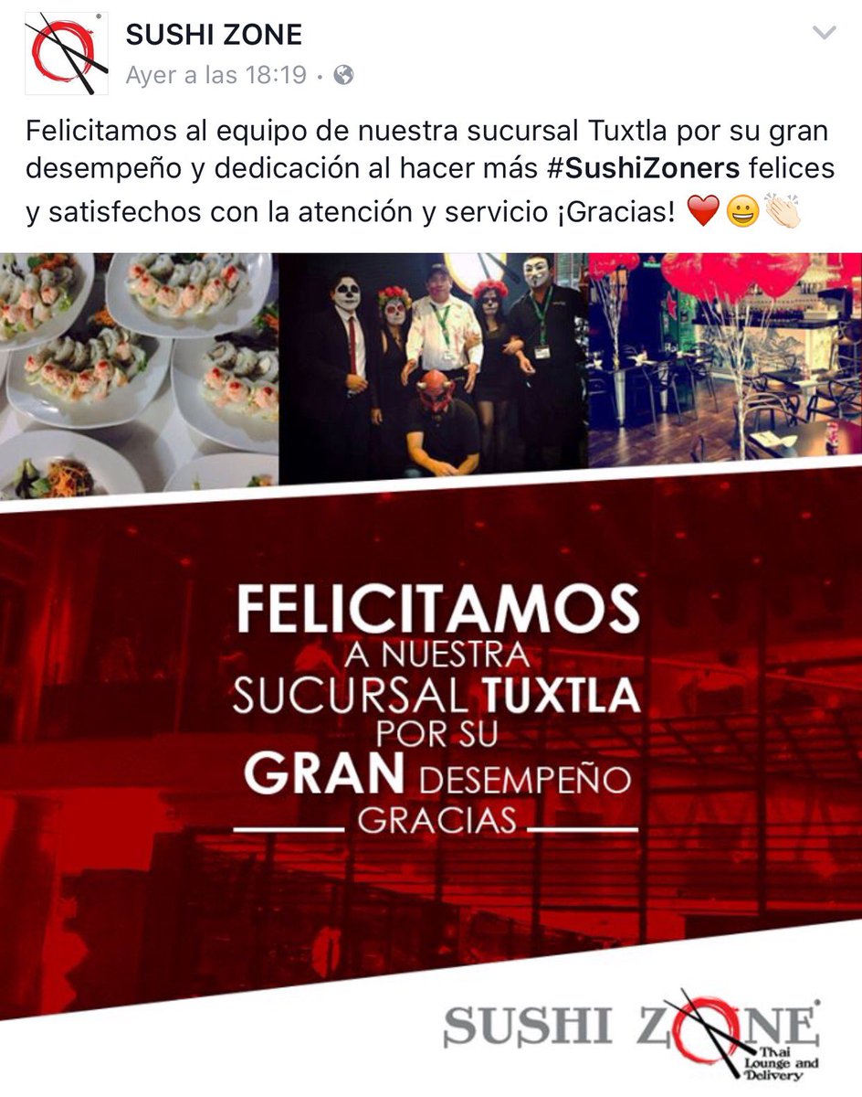 sushizonetuxtla's tweet image. Gracias @sushi_zone por tenernos presente