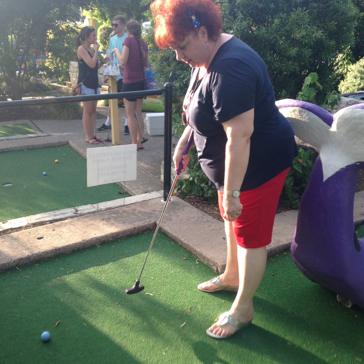 HarmonyUnlimted's tweet photo. Actually playing mini golf at Peter Pan without any Scotch! #peterpanminigolf https://t.co/PQZWG28ntP