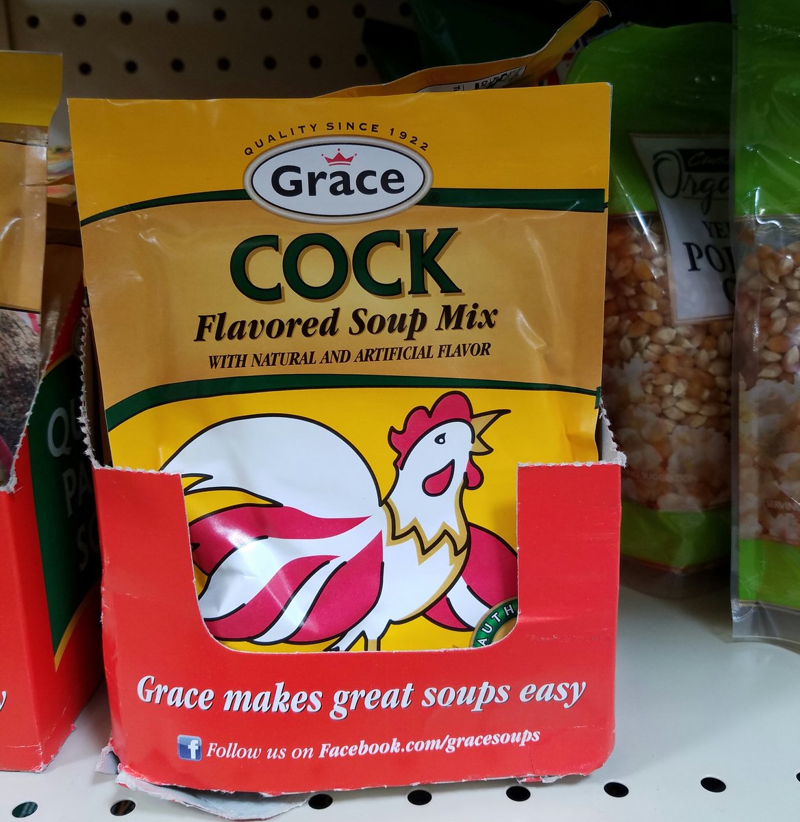 RickGriffin's tweet photo. Perhaps not the best name for a soup mix:) #Foodiechats https://t.co/maPlFtxgns