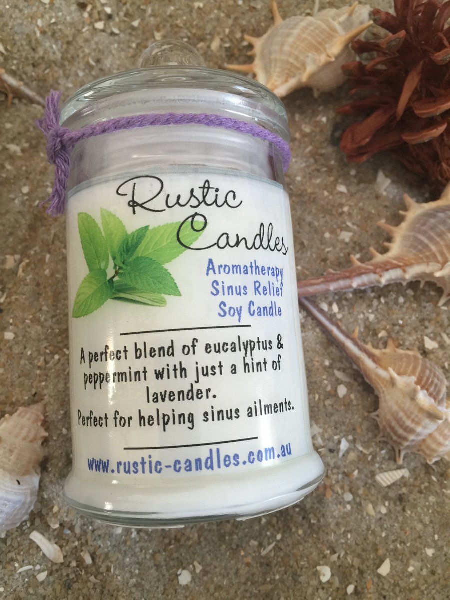 WicksnLotions's tweet image. Aromatherapy Sinus Relief Soy Candle

150ml $12.00
350ml $26.00
#rusticcandle
#soycandle
#aromatherapy