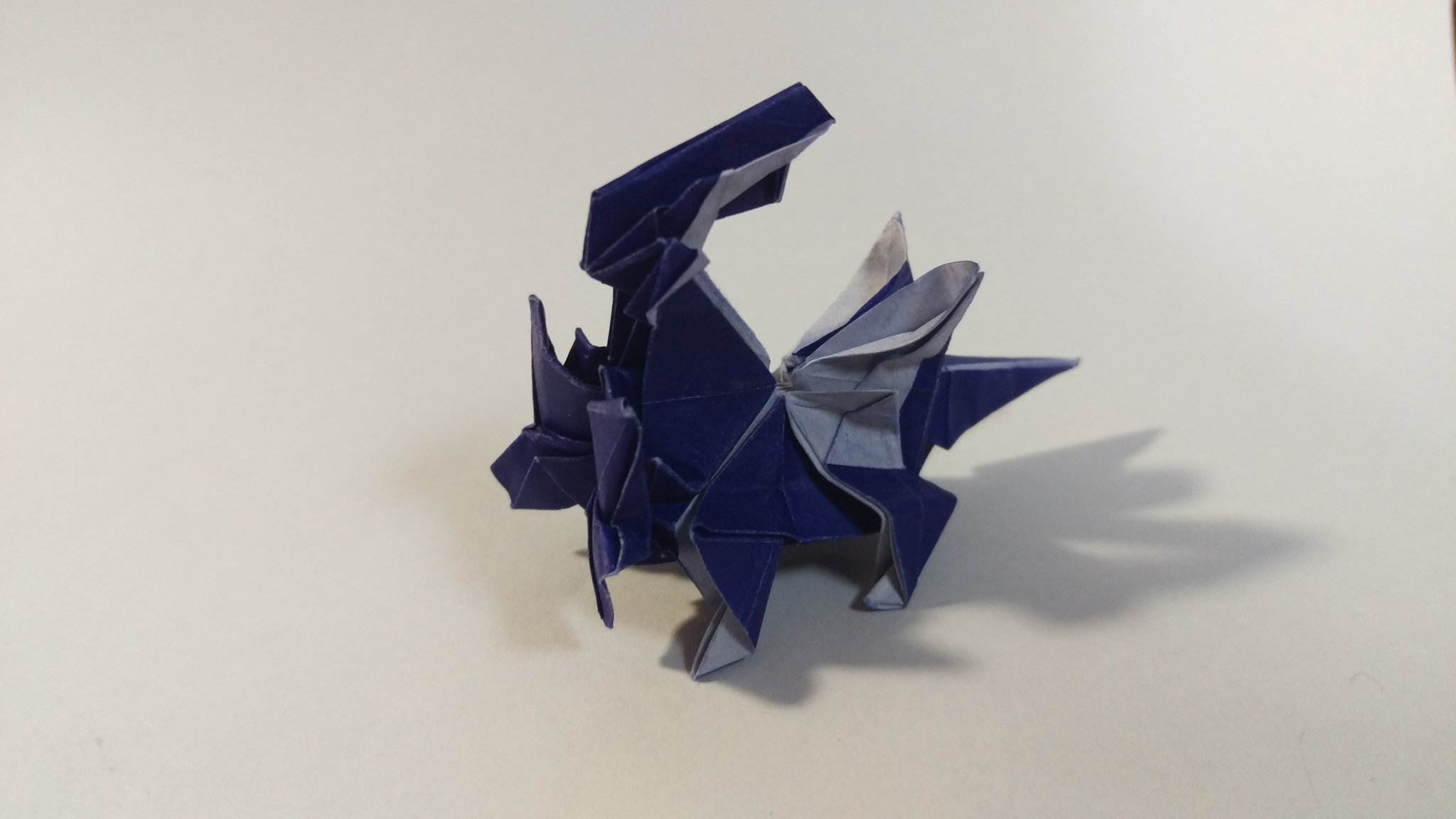 טוויטר Mine בטוויטר Origami Pokemon Dialga 折り紙 ポケモン ディアルガ まあ 形にはなったかな いろいろ省いたけど T Co Irir3zlri7
