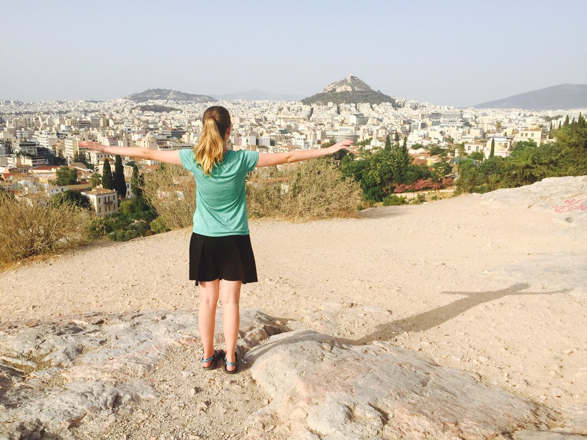 Alli_Chaney's tweet image. Mars Hill. Walking where Paul walked and preached. The Bible came to life when I visited Ancient Corinth.