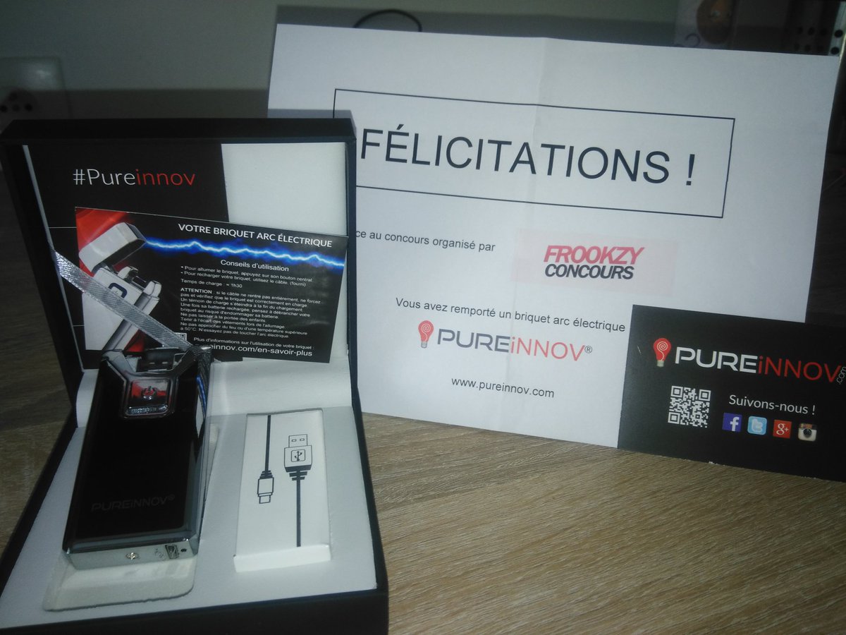 GaelOM's tweet photo. @Pureinnov @Frookzy Bien reçu le magnifique briquet Arc électrique #PureInnov, un grand merci !!! #NoFake https://t.co/nLJbjQT2OA