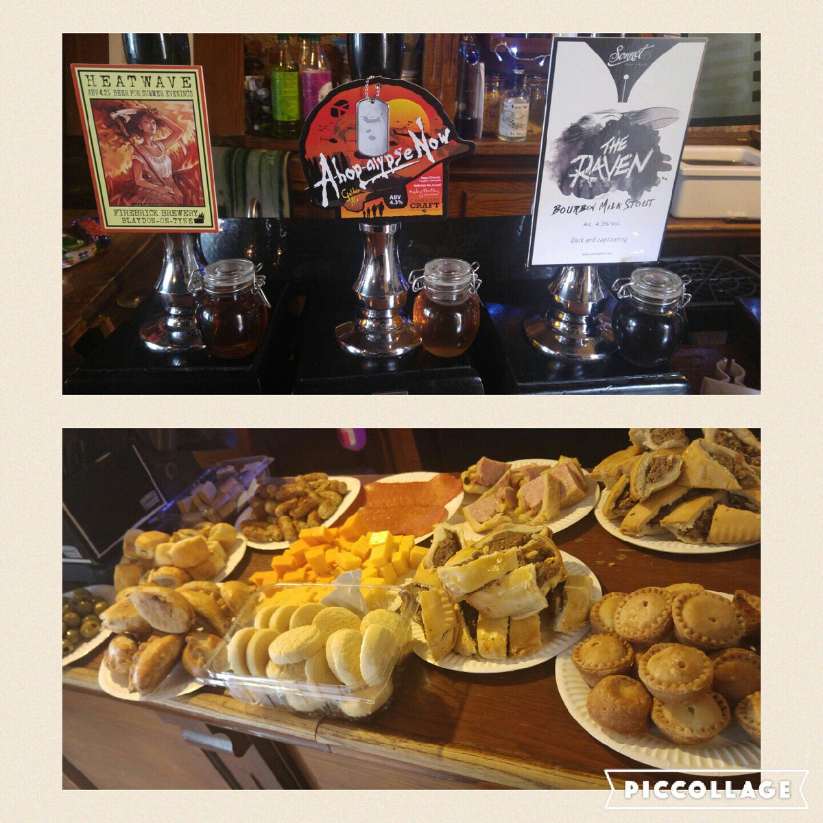 SherlocksBaker's tweet image. #SuperSunday 
Heatwave 4.2% @firebrickbrew 
A-hop-alyseNow 4.3% @CameronsBrewery 
The Raven 4.3% @Sonnet43Brew