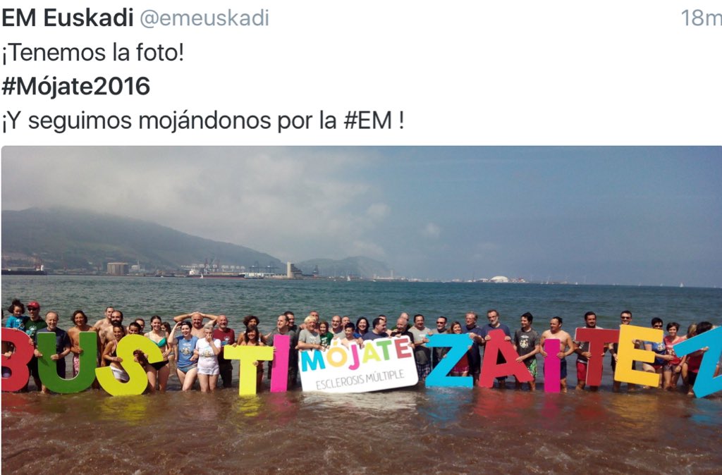 NoInvisibles's tweet photo. Imágenes hoy de #mojate2016 en solidaridad
con la #EsclerosisMultiple
Los demás días luchar por la investigación
#fb https://t.co/8HpQ2qBZ56
