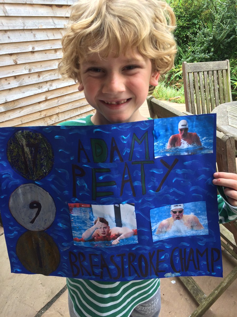 gaylelouiseTV's tweet photo. @adam_peaty #boyshero #schoolproject #youngfan #inspiration #thankyou https://t.co/mA5NtPnqWa