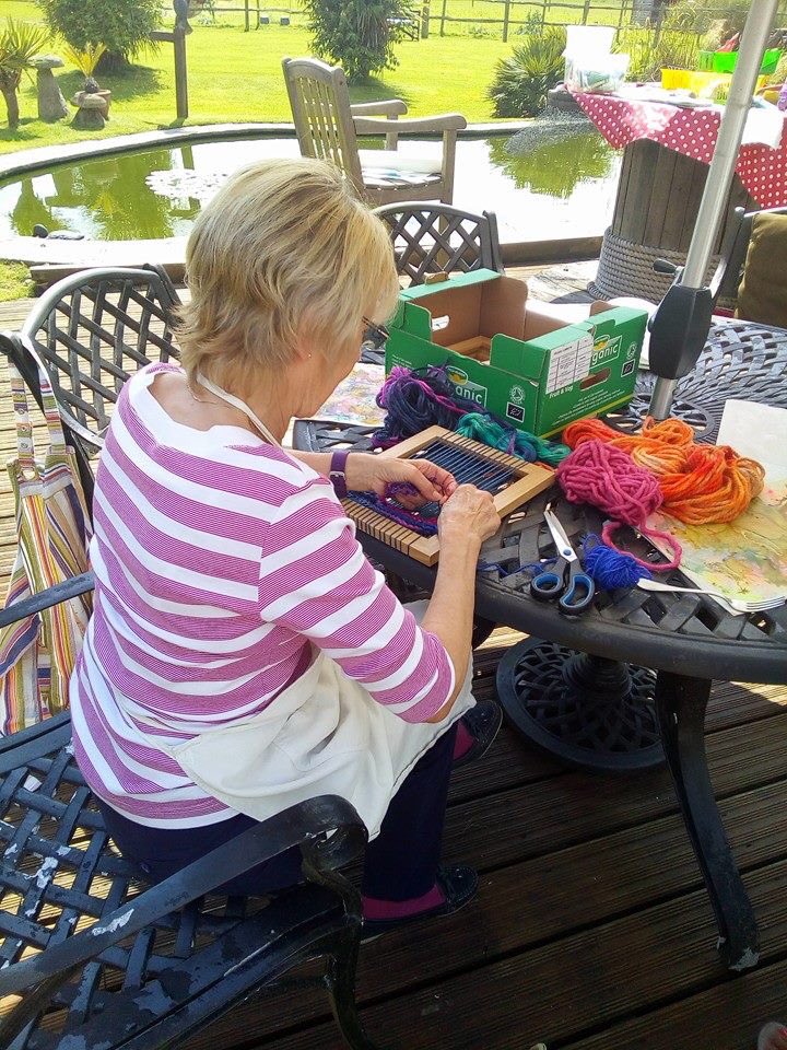 dswdot's tweet image. Been busy with art work &amp;amp; weaving