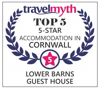 Very pleased indeed to receive a new #award - we are ranked in the top 5 of the 5 star accommodations in #Cornwall!