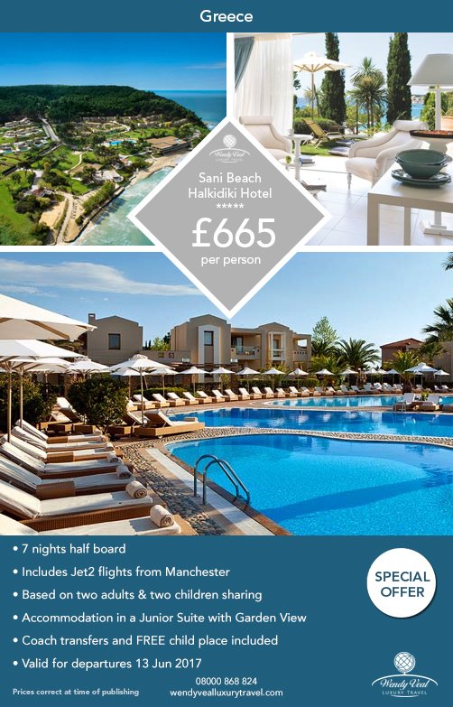 LuxryTravelPlan's tweet photo. Greece | ***** Sani Beach
7n half board @ £665pp
Jun 2017 | #SpecialOffer
https://t.co/TORD8KXlhR https://t.co/jQlUZyvKaO
