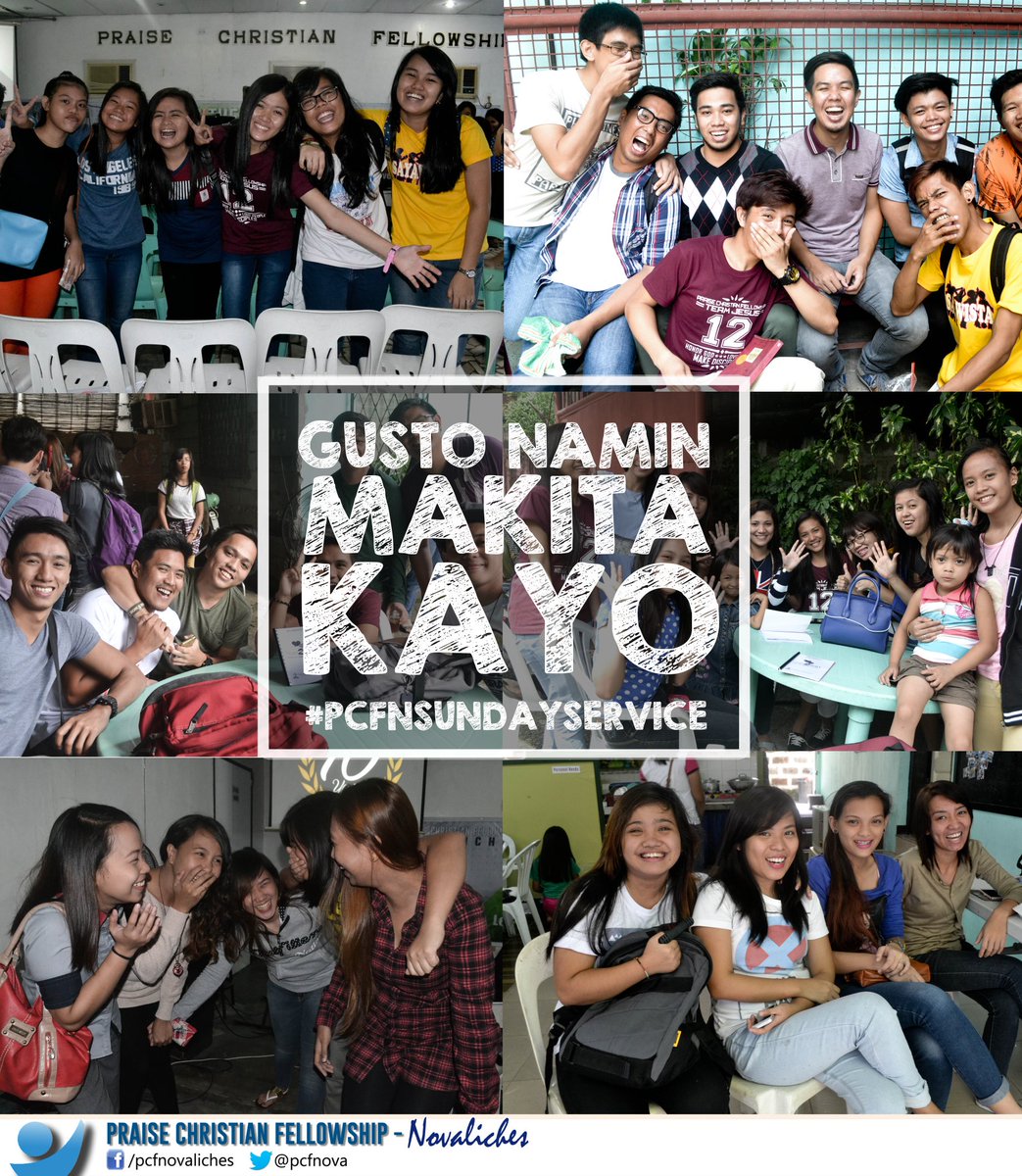 pcfnova's tweet photo. Gusto namin makita mga groupies niyo after our Sunday service. Post them and tag our hashtag. #PCFNSundayService https://t.co/mTWW7KJ8xU
