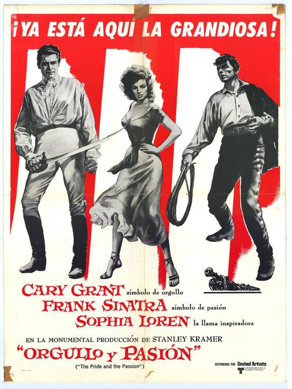 SinatraSpain's tweet photo. 10/7/1957  "Orgullo y pasión" con #carygrant #sophialoren y #franksinatra, lleva a #españa a los #cines del mundo https://t.co/xGvWMdFqfS