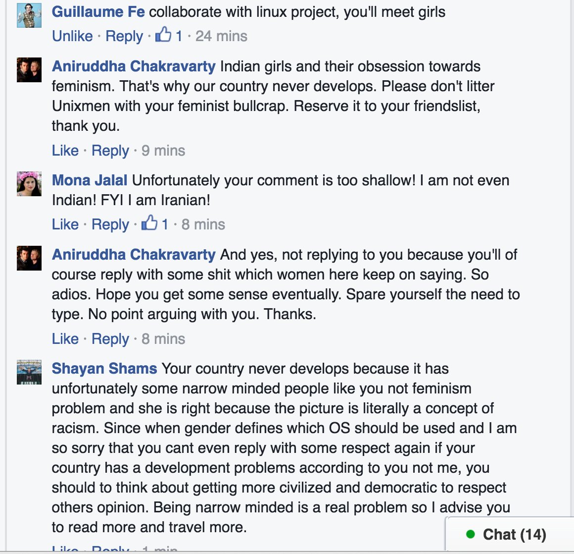 MonaJalal_'s tweet image. Thankfully there are some open-minded people in #Unixmen universe @unixmen #Linux #Unix #WomenInTech #Sexism #WIT