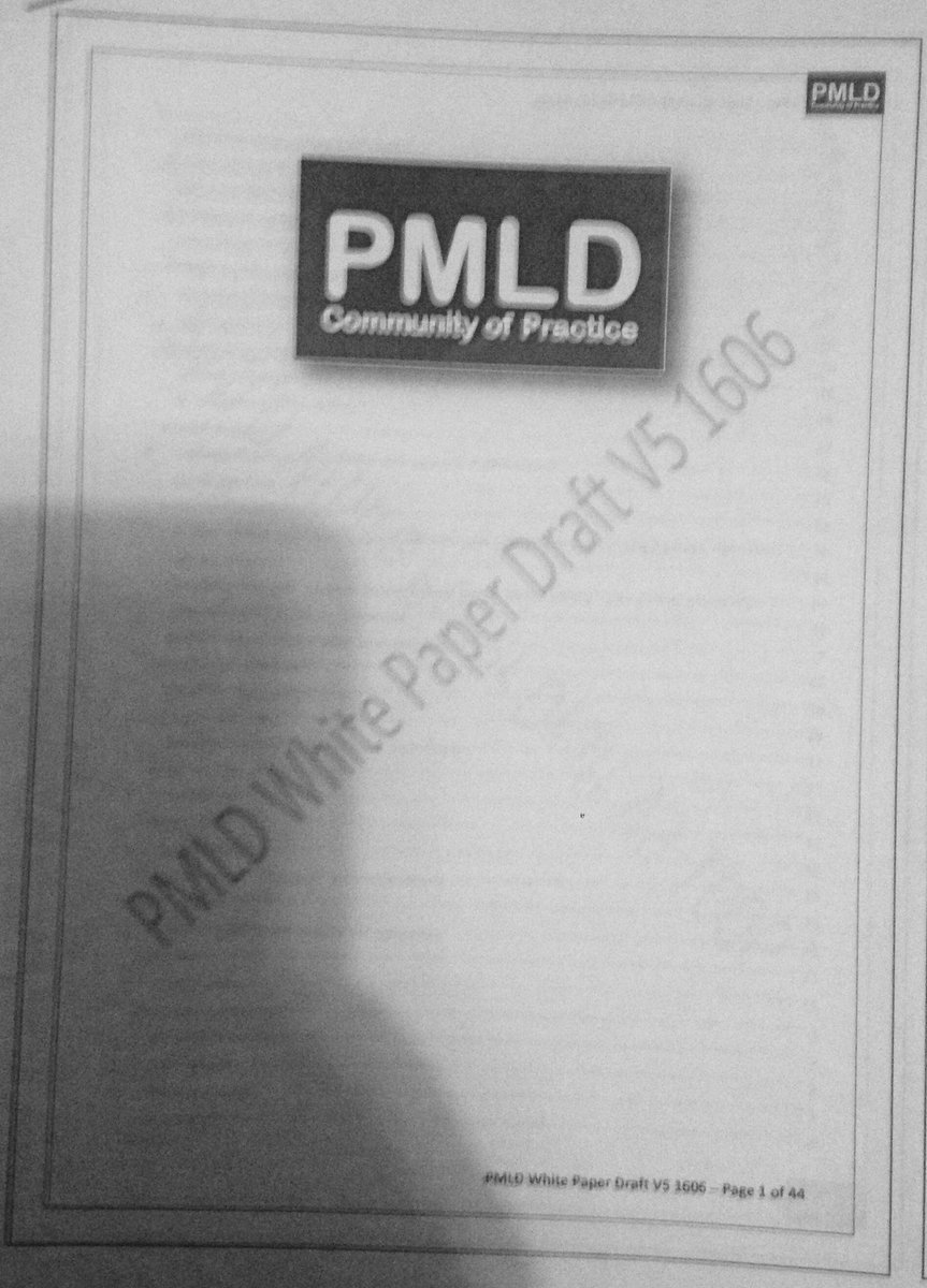 Exciting work underway on the PMLD White Paper! #PMLDCOP