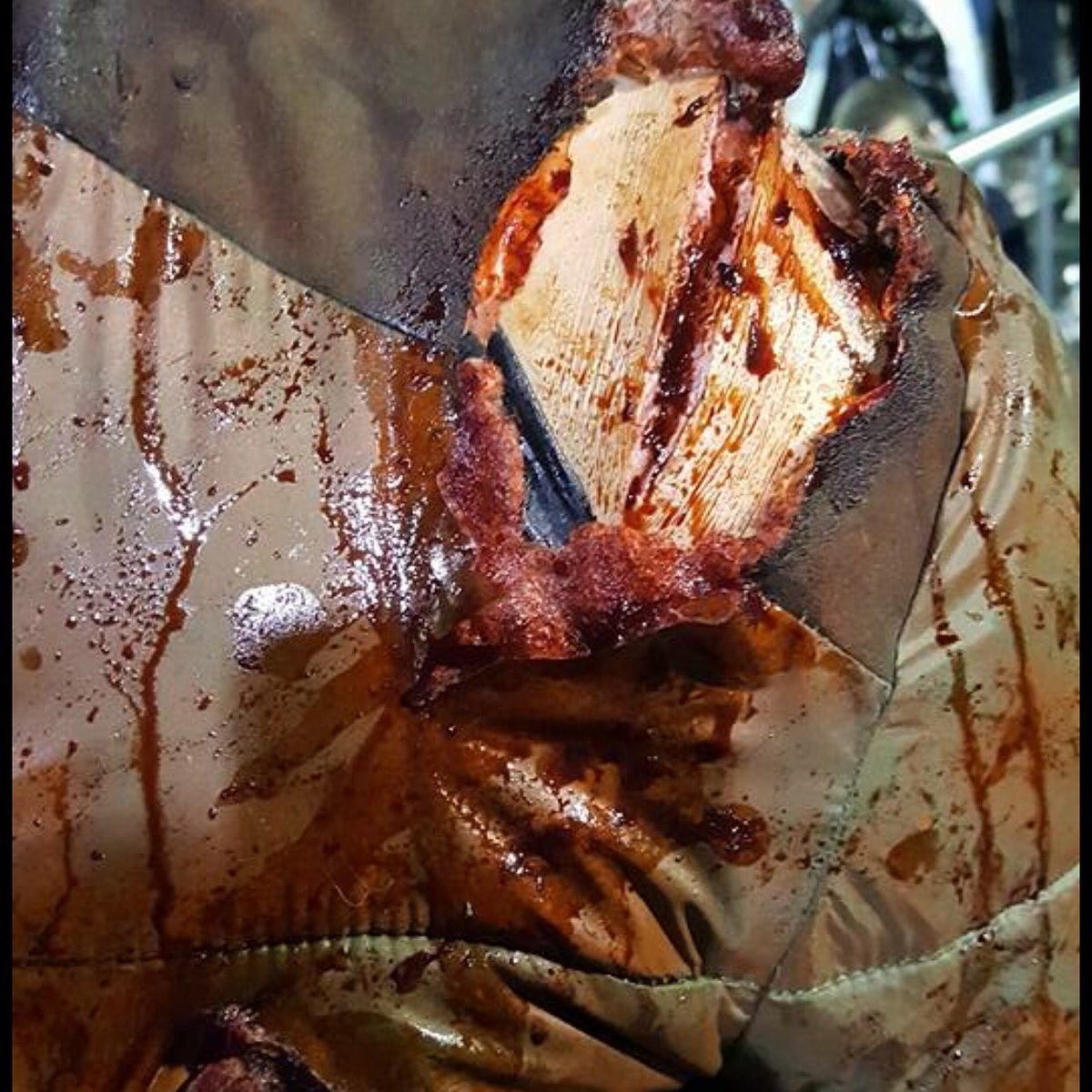 Demo at horror con #HorrorCon #gore #scary