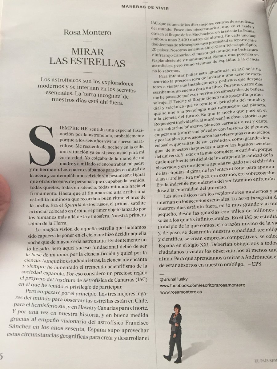s_de_castro's tweet photo. Q gran idea la del #iac, para darse a conocer, y q gran articulo de @BrunaHusky hoy en @elpaissemanal https://t.co/lIIRH19FMM