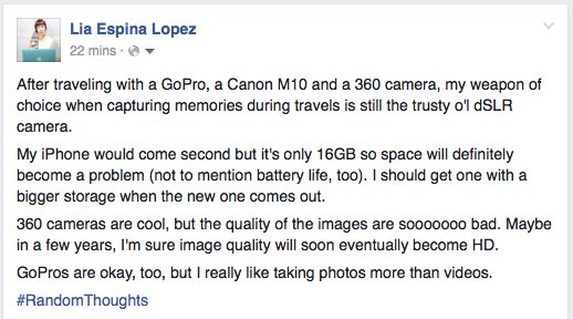 GeekGirlManila's tweet photo. My random thoughts on #tech and #traveling. https://t.co/iVJR1tH383