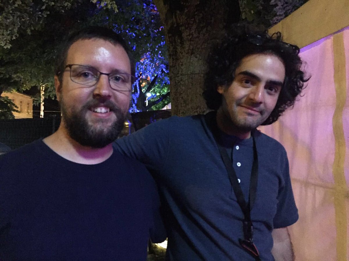 agarciabogliano's tweet photo. With @BabakAnvari who got the well deserved first prize @nifff for the creepy Under the shadows https://t.co/mTYdOnYkbk
