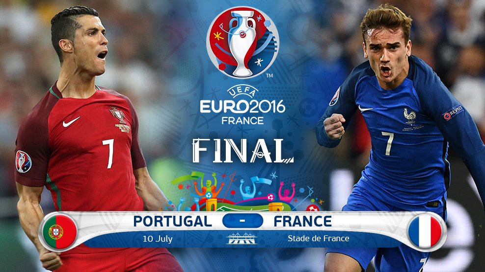 We have our #EURO2016 finalists! Portugal v France. Do not miss it. #PORFRA