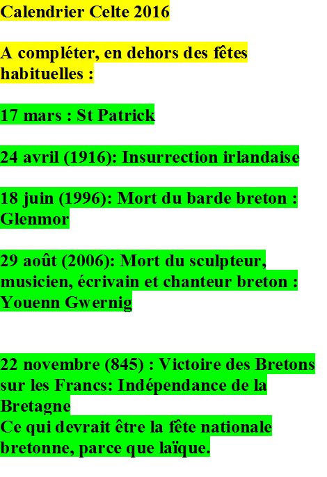 Bzh1946's tweet photo. 1/2

Calendrier Celte 2016

Prochaine date : 29 août 2016 : #Youenn #Gwernig

Cliquez / texte https://t.co/G9QGvykcdK