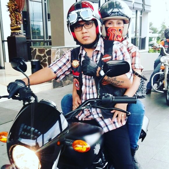 Riding with my "Lady" and my "Real Lady"..