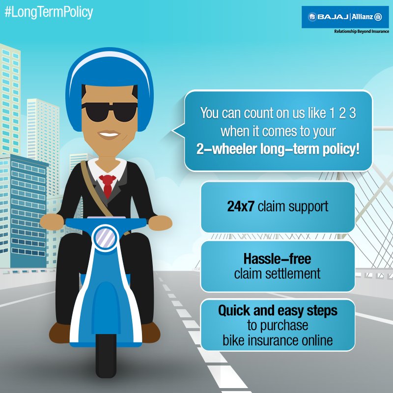 bajajgeneral's tweet photo. Reap the benefits with our Two- wheeler long term insurance policy!
#LongTermPolicy: https://t.co/wXZeDqrZ4O https://t.co/G0HpKdoPyI