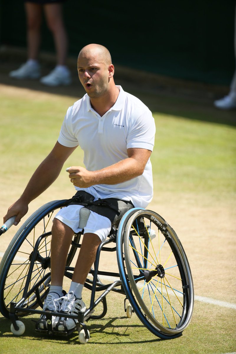 The #Wimbledon #wheelchairtennis men's singles final is LIVE on BBC 2 in the UK this morning from 11am...