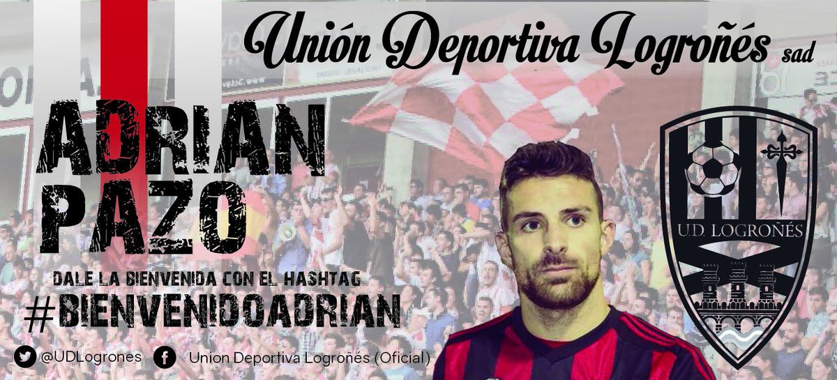 UDLogrones's tweet photo. OFICIAL | @adrian_pazo5, nuevo jugador de la @UDLogrones, procedente del @arenas_club1909. https://t.co/dcCmk3nMZk https://t.co/0fbITyKw7M