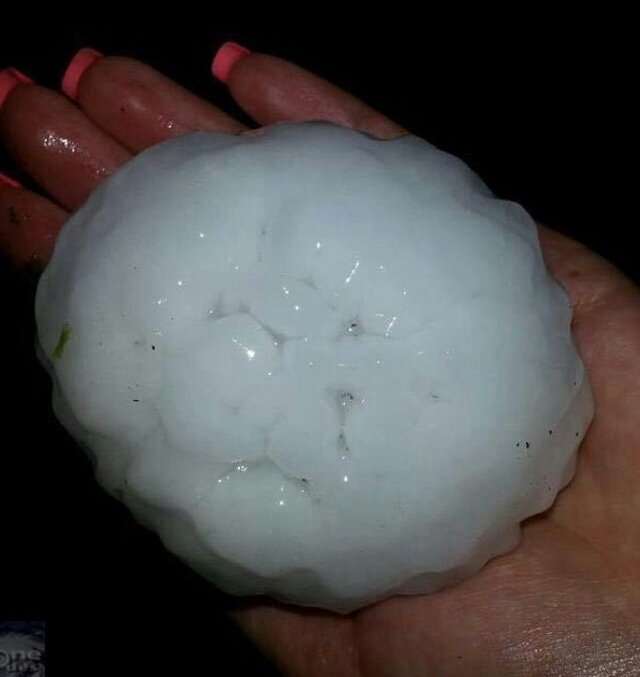 ProPushEurope's tweet image. #grêle. Heureusement ces grêlons ne sont pas tombés en France.