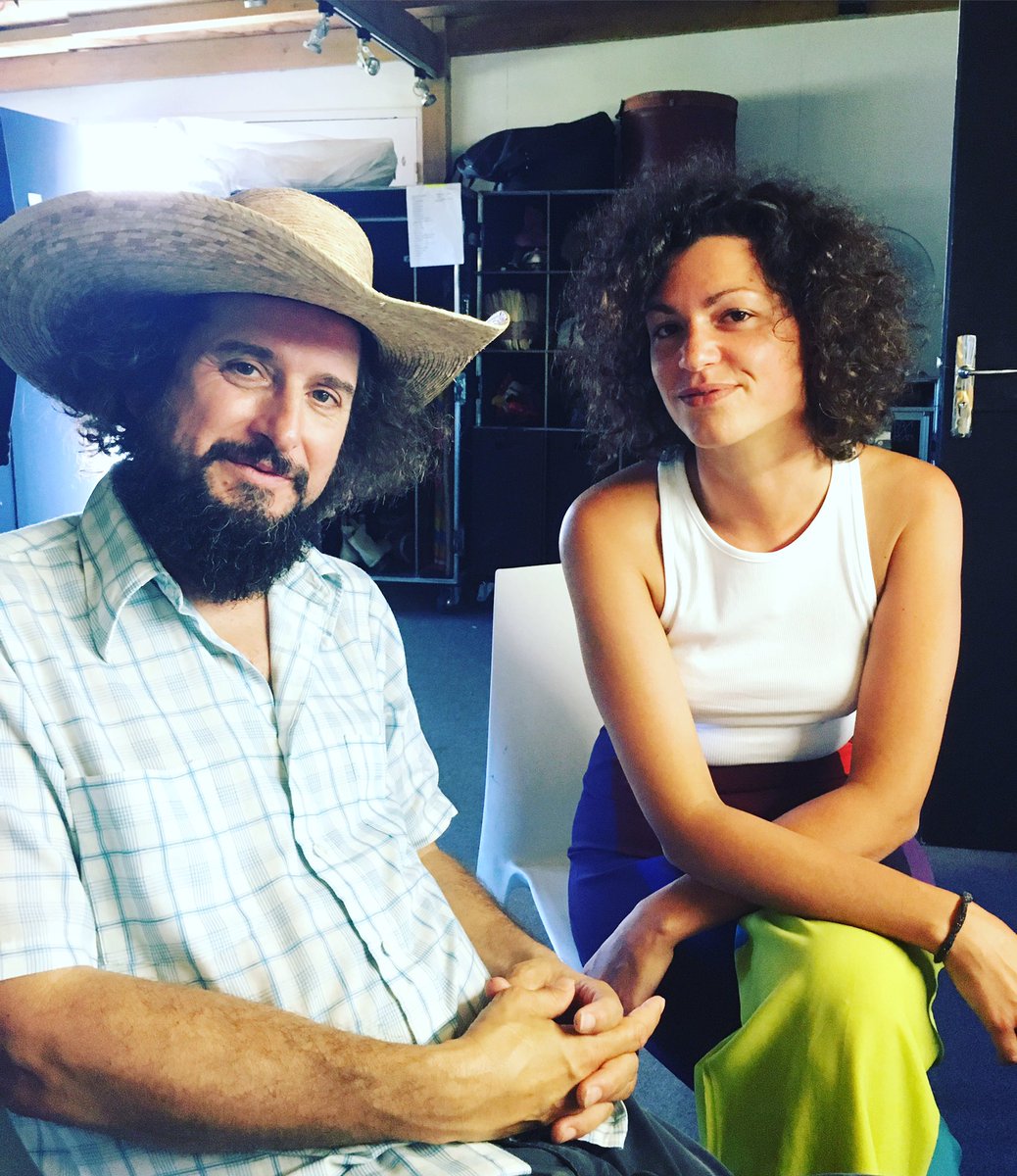 saraloreni's tweet photo. #backstage con @vcapossela #lesnuitsdesfourvieres quanta magia ieri sera ☄💫 https://t.co/bCuWSps6li