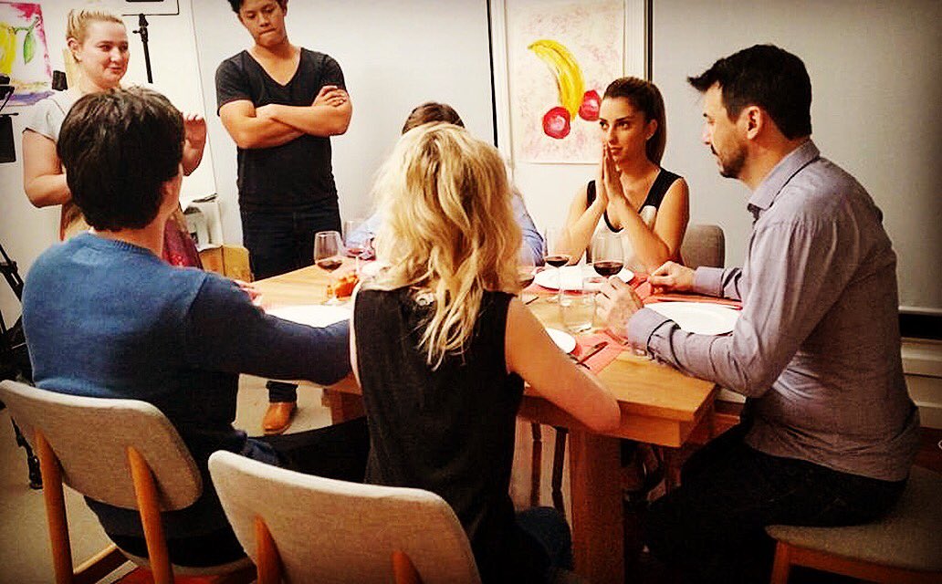 TooFarPro's tweet photo. Can't we have one family dinner without something weird happening?!😆
#webseries #actor #actress #f4f #setlife https://t.co/kc0kO07YUt
