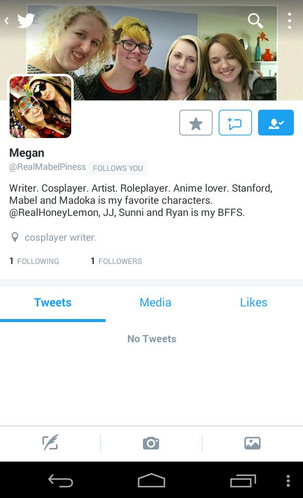 Heyy, Megan just started her first on Twitter, follow her <a href="/RealMabelPiness/">Megan</a>