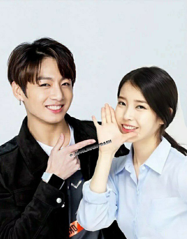 크리스틴 💋💕 on Twitter: "Q: Who's ur ideal type? JK: IU sunbaenim Q: What's