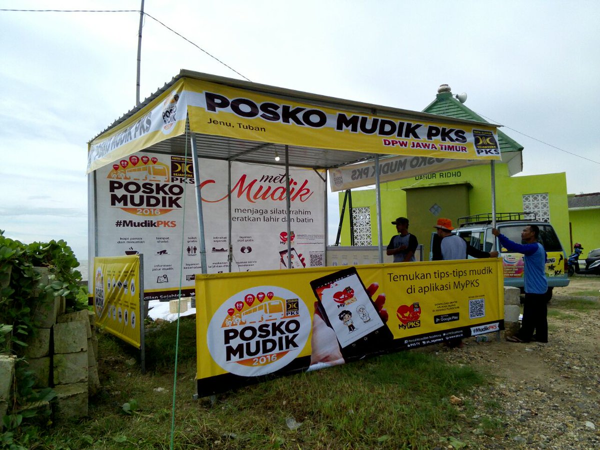 salimsegaf's tweet photo. Posko @MudikPKS di 75 lokasi, di pinggir jalan utama atau tempat publik/terminal. Contohnya @PKSJATIM. #MudikPKS https://t.co/m9ONqgyi8n