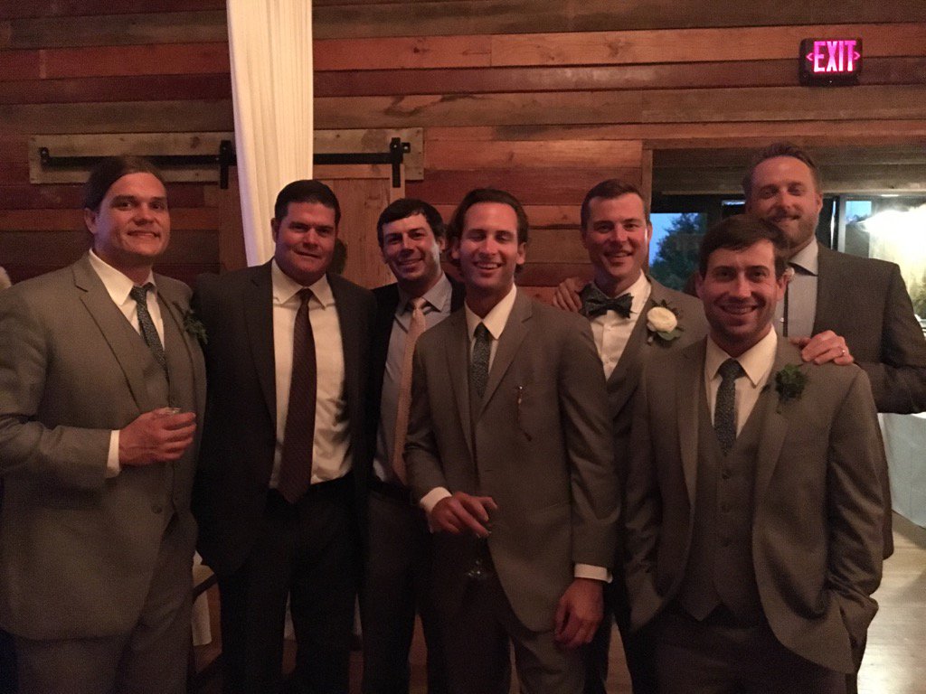 Great night celebrating Mack Haisten Wedding with my former 17-0 Woodland Cowboys Players!
