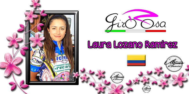 🚵 Laura Lozano Ramírez (<a href="/lauralozanor/">Laura Lozano</a>) única colombiana presente en el #GiroRosa2016 🌺 #OrgulloNacional