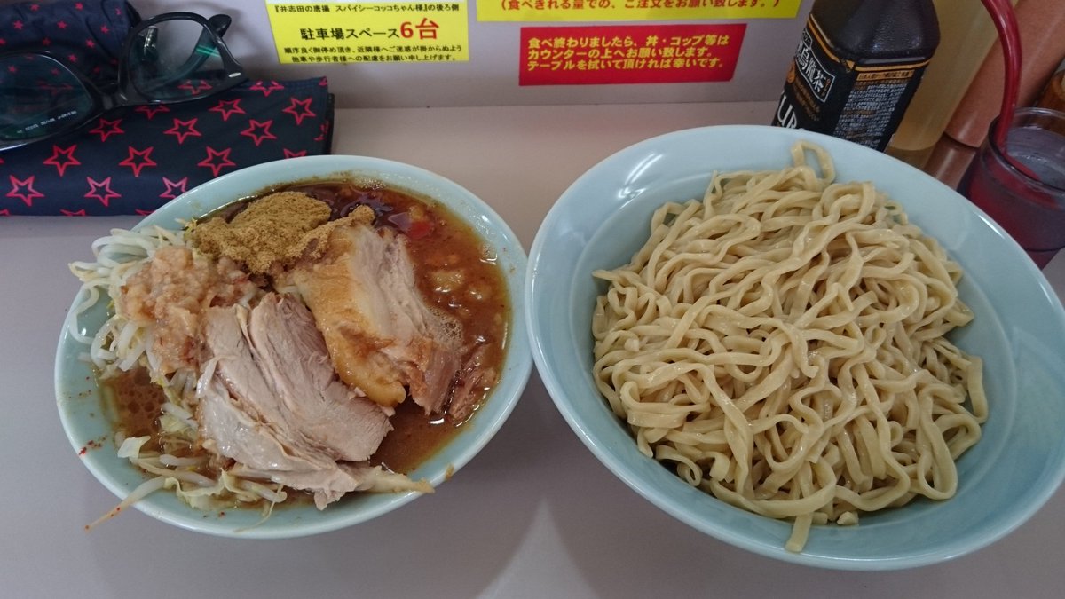 立川マシマシ 立川家 夏のつけ麺の酸味いいんですよねぇ ありがとうございマシ