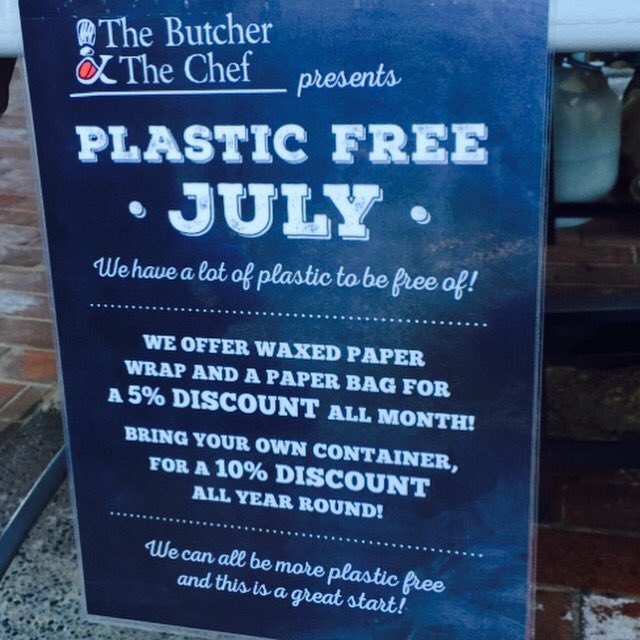 TheButcher_Chef's tweet photo. Go plastic free and save #plasticfreemanly https://t.co/EAgvTn5LlY