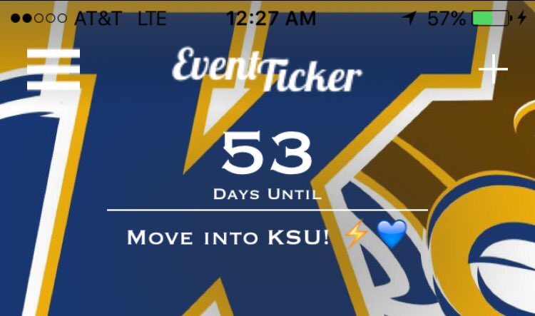 peyyton_'s tweet photo. wow Summer's quickly coming to a close #KentStateBound 💙💛 https://t.co/33yZyJ9Mxx