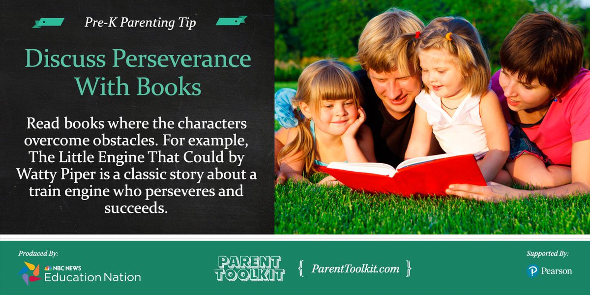 AmericasPromise's tweet image. #Parent tip of the day via @educationnation: Discuss Perserverance w/ Books #ParentToolkit #GradNation @RIFWEB