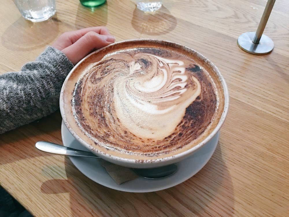 I'll need a couple of these size cappuccinos to get me through today.