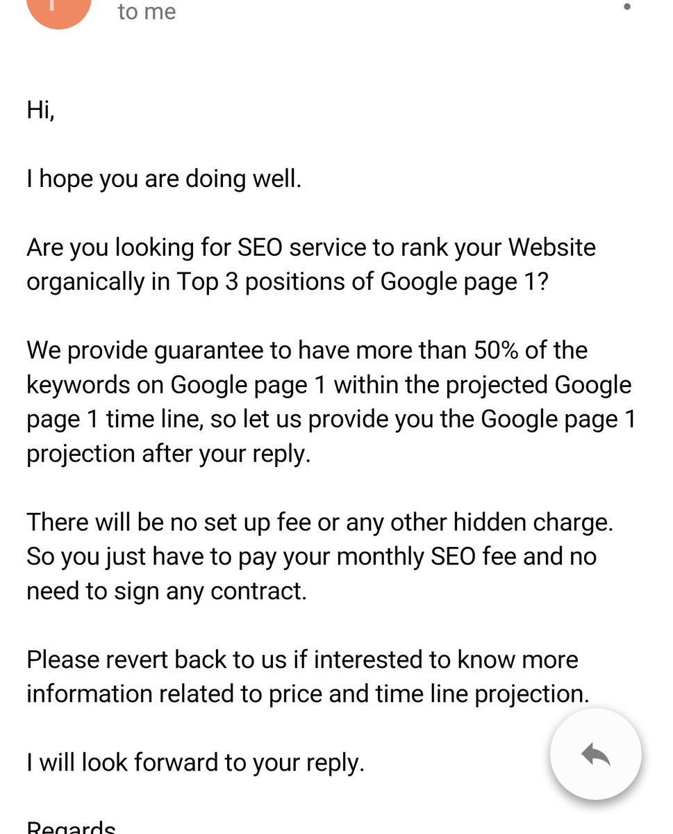 Samit's tweet image. How do I tell him what my company website is? #seoinception #targetingfail