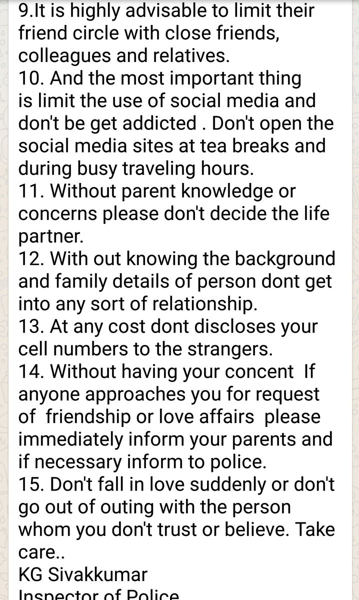 kamaljii's tweet image. Lesson for Girls from #SwathiMurder - [Fwd msg]

Applies to Facebook &amp;amp; Twitter

If it changes 1 👧&apos;s Attitude - Happy