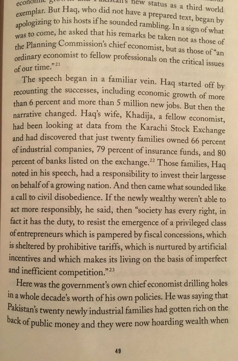 AdilNajam's tweet photo. 2/Also a history of @PlanComPakistan &amp; what led to #MahbubUlHaq's famous #20families speech; eerily  relevant today. https://t.co/yD8ikm48oh