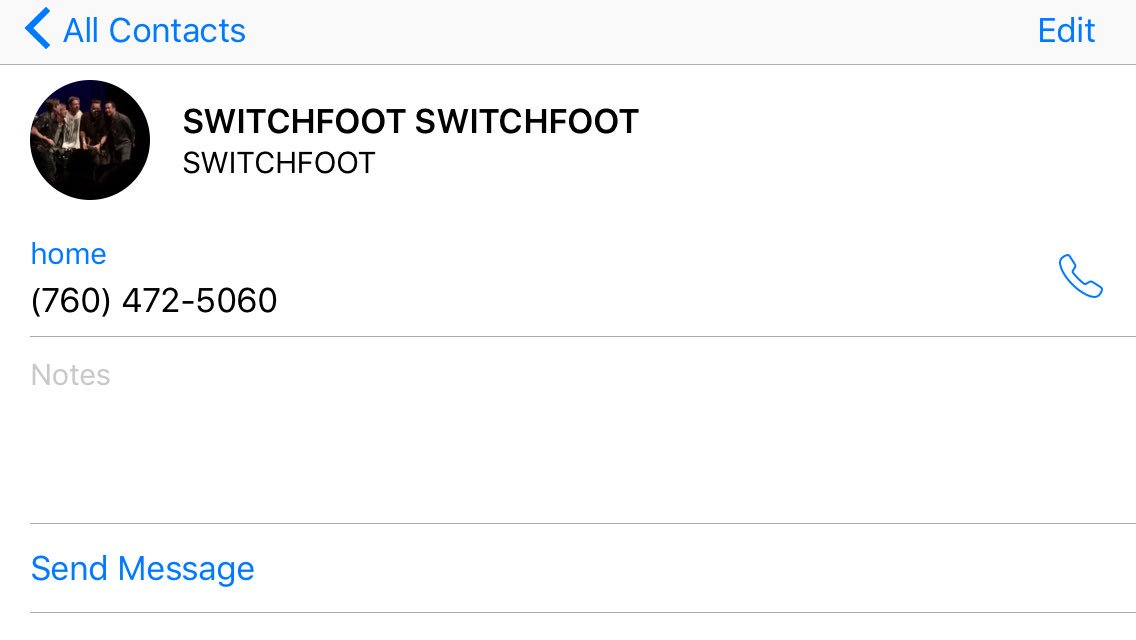 kenzietheparty's tweet photo. Added a new contact! @switchfoot #itshowwefloat #yeah https://t.co/hVe8QtK7eD