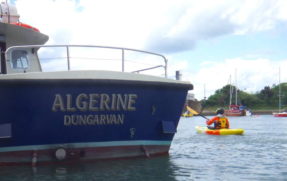 Kayaking around Algerine  #dungarvanoffshorecharters