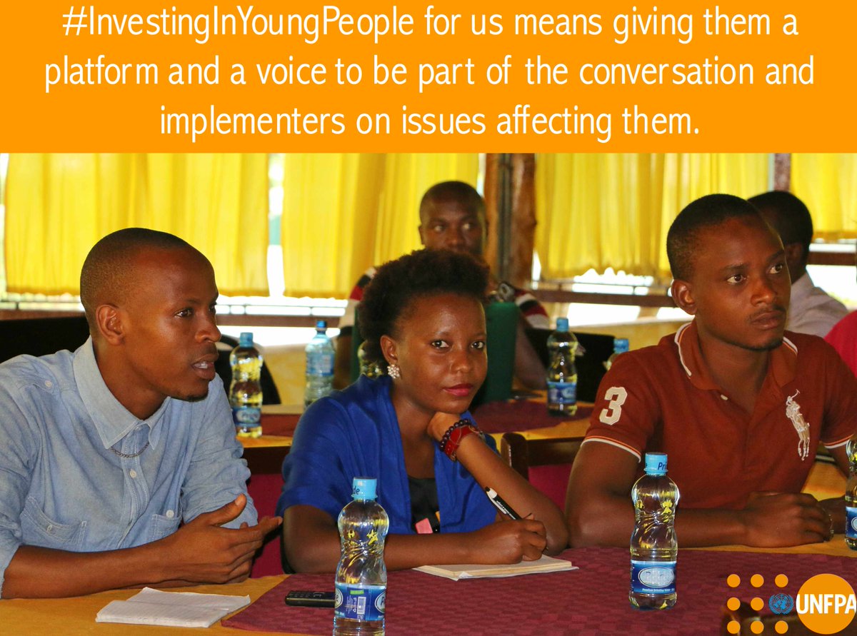 As <a href="/UNFPA/">UNFPA</a> we're committed to deliver a world where young people's potential is fulfilled #InvestingInYoungPeople