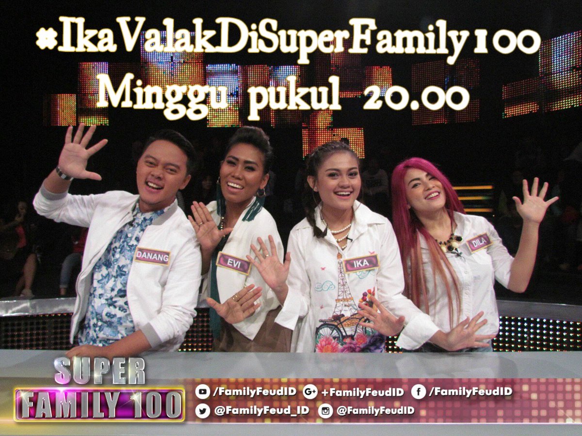 Sahabat comika jangan lupa yaaa hastag malam ini jam malam  #IkaValakDiSuperFamily100 
Cc : <a href="/ComIKA_OFC/">ComIKA OFFICIAL</a>